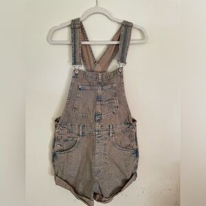 Ziggy Shortalls we the free free people XS extra small pink dreams denim wash